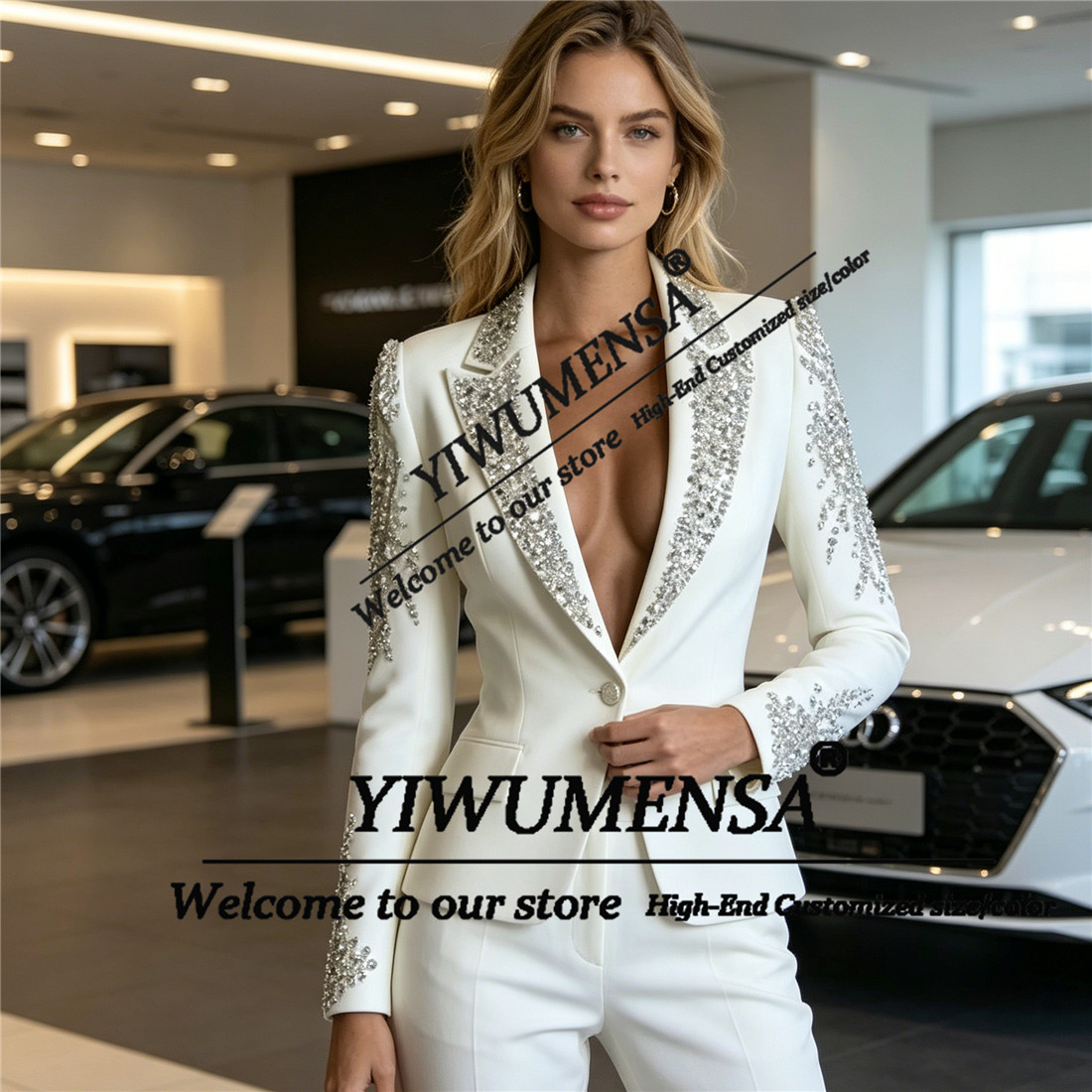 Luxury Women Suits 2 Pieces Se - огляд і ціна Women'S Formal Wear Pants Suit