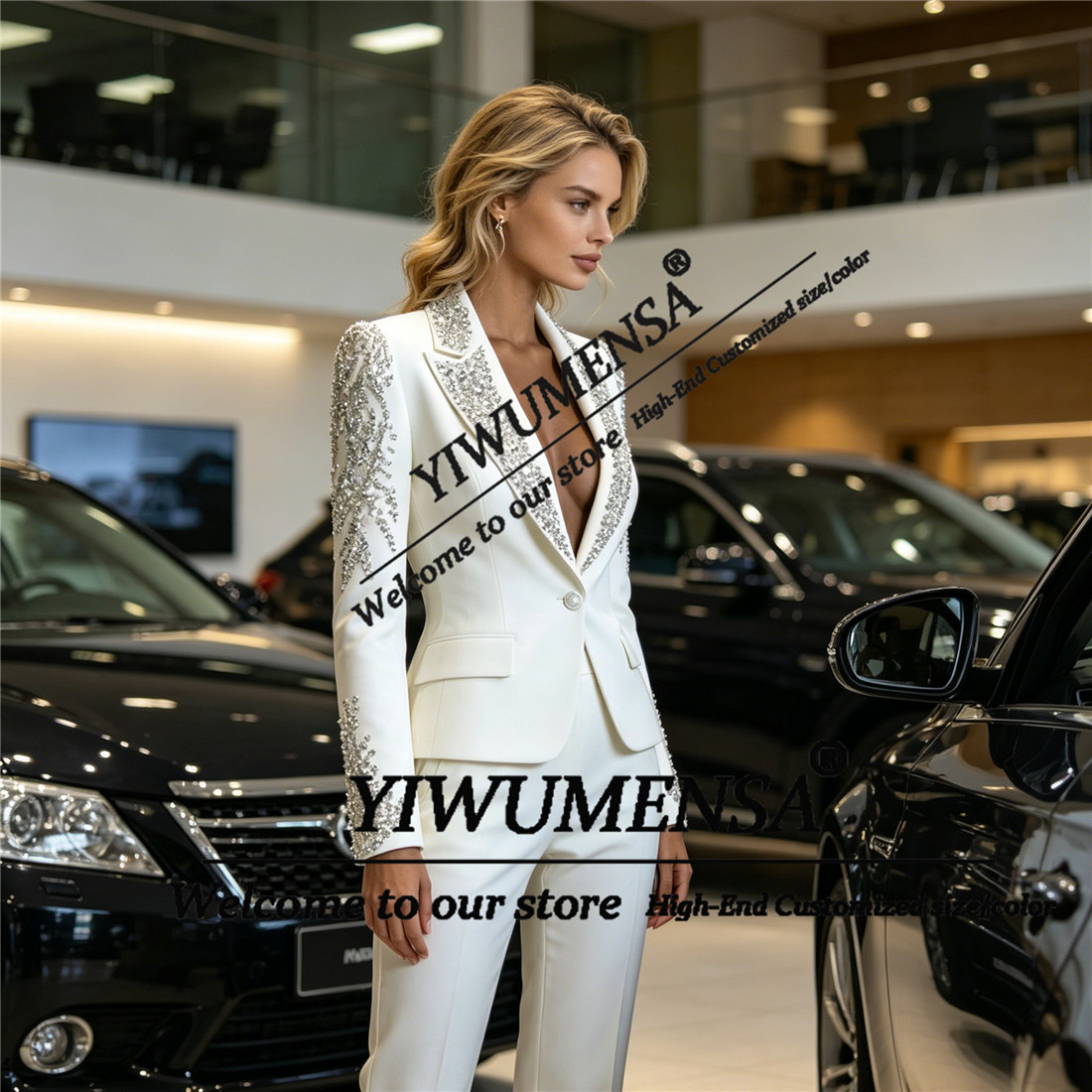 Luxury Women Suits 2 Pieces Se - огляд і ціна Women'S Formal Wear Pants Suit