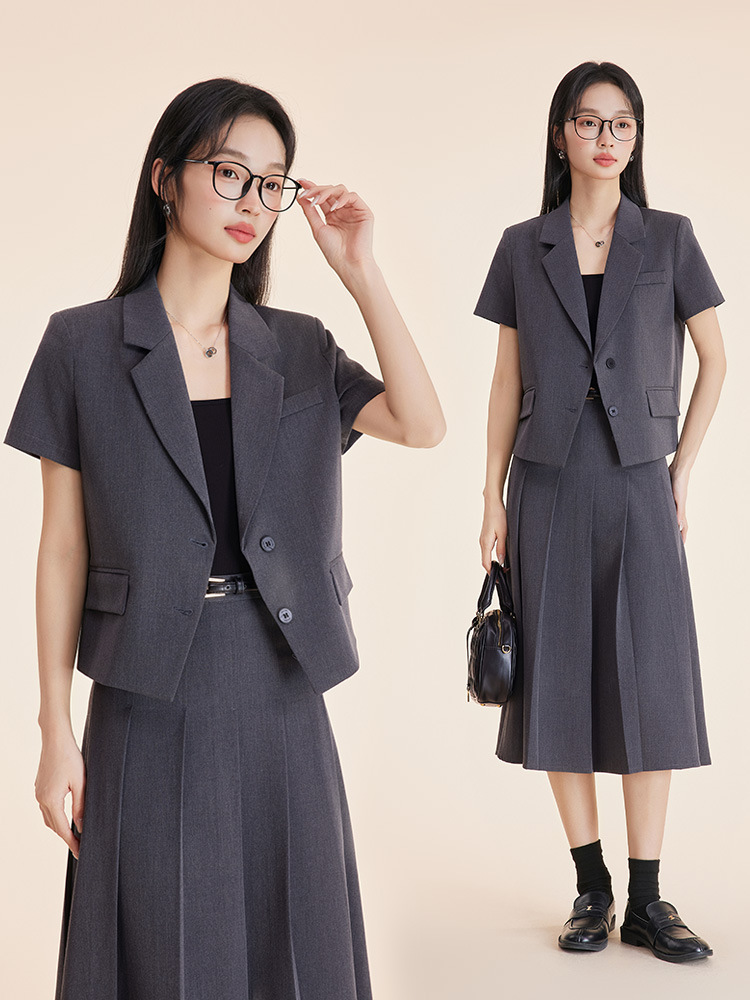 Gray women's suit set for autu - огляд і ціна Women'S Formal Wear Petite