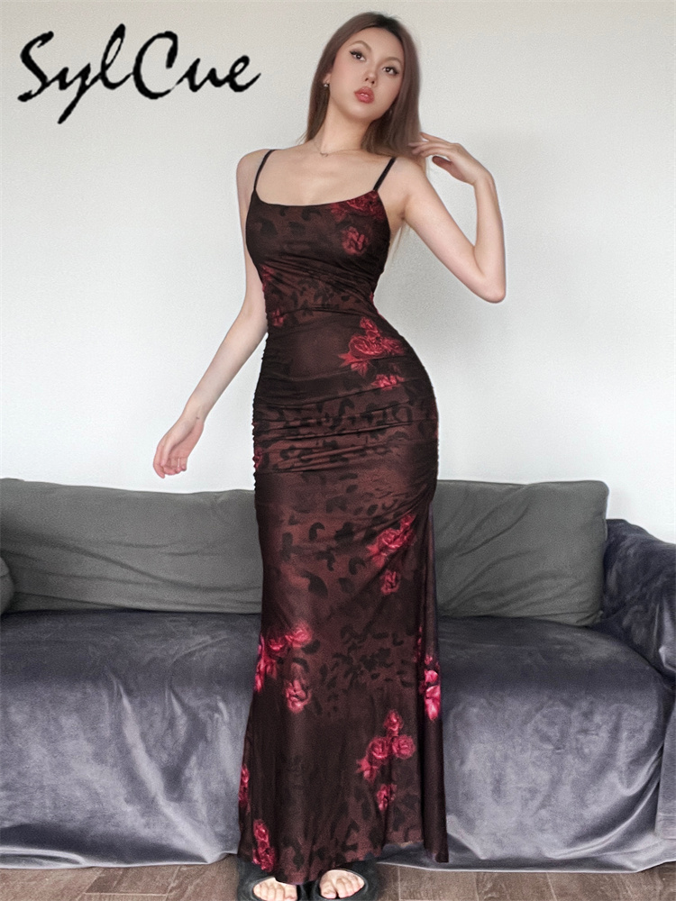 Sylcue Red Printed Design Summ - огляд і ціна Women'S Red Formal Wear
