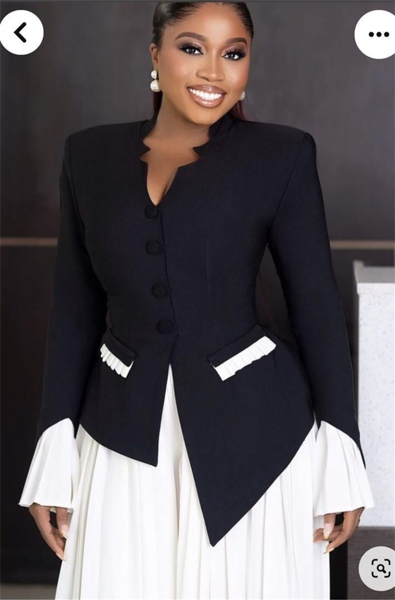 White Black Women Suits Set 2  - огляд і ціна Women Formal Wear Black