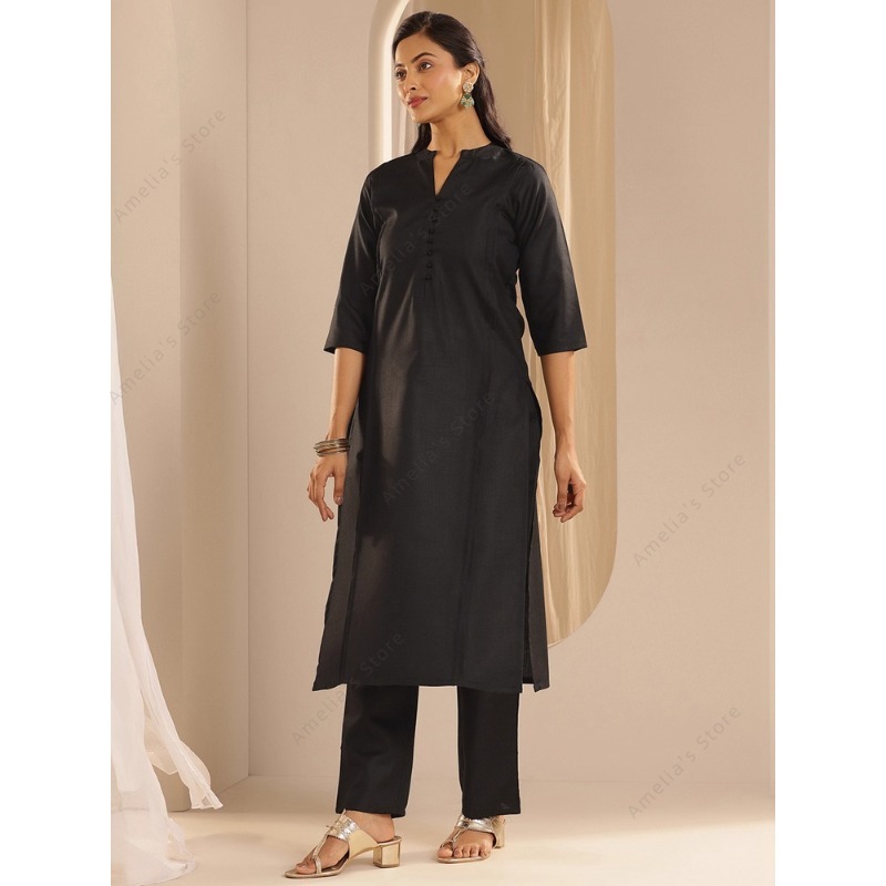 Women's Black Jacquard Kurta P - огляд і ціна Women'S Formal Traditional Wear