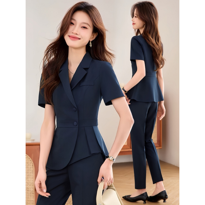 Navy blue women's thin profess - огляд і ціна Women'S Formal Wear Pants Suit